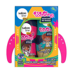 Kit Shampoo E Condicionador #Todecachinho Aventura No Banho Kids 300Ml Salon Line