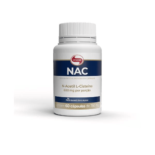Imagem do produto Nac Nacetil Lcisteína 600Mg Vitafor 60 Cápsulas