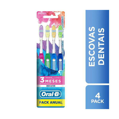 Imagem do produto Oral B Escova Indicartor Colors Com 4 Unidades