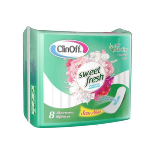 Imagem do produto Absorvente Clin - Off S/Abas Sweet Fresh C/8Un