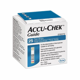 Tiras Reagentes Para Medição De Glicose - Accu-Chek Guide Para Controle De Glicemia 25 Unidades