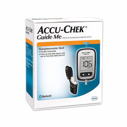 Kit Para Controle De Glicemia Accu Chek Guide Me Com 1 Monitor + 10 Tiras