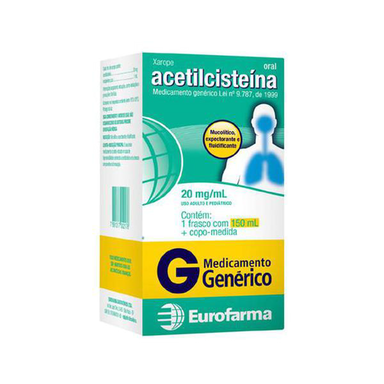 Imagem do produto Acetilcisteína - Xarope 150Ml Eurofarma Genérico
