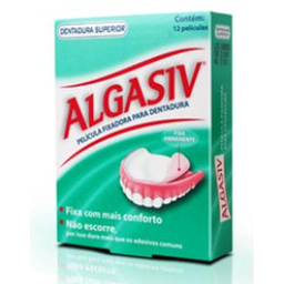 Imagem do produto Algasiv - Películas Fixadoras Para Dentaduras Superiores C 12 Unidades