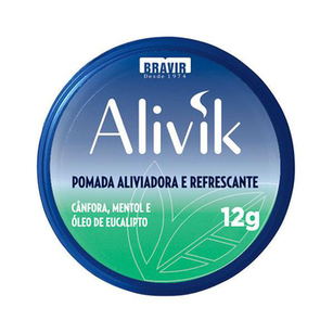 Imagem do produto Alivik Pomada Aliviadora E Refrescante Bravir 12G