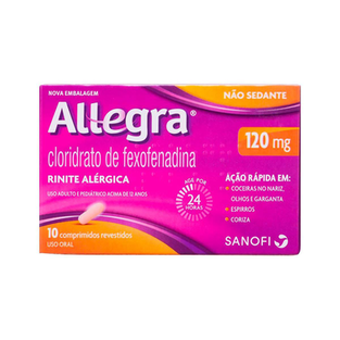 Imagem do produto Allegra - 120Mg 10 Comprimidos