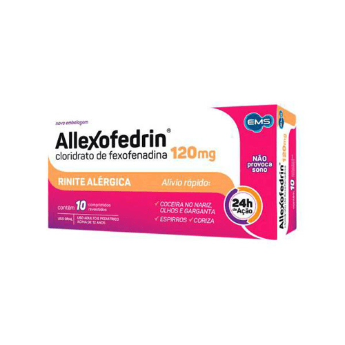 Imagem do produto Allexofedrin 120Mg 10 Comprimidos Revestidos