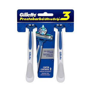 Imagem do produto Aparelho De Barbear Gillette Prestobarba Ultragrip3 Descartável Com 2 Unidades