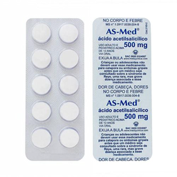 Imagem do produto Asmed - 500Mg 10 Comprimidos