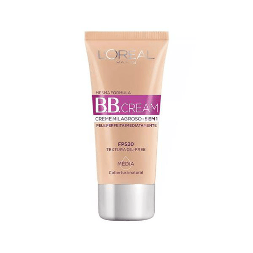 Imagem do produto Bb Cream L'oréal Paris Dermo Expertise 5 Em 1 Fps 20 Cor Média 30Ml