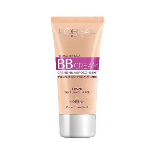 Imagem do produto Bb Cream L'oréal Paris Dermo Expertise 5 Em 1 Fps 20 Cor Morena 30Ml