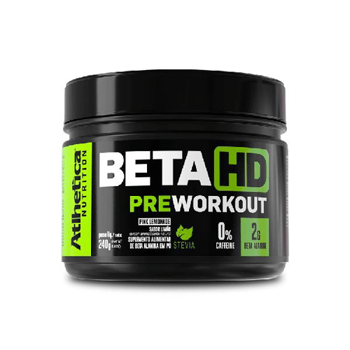 Imagem do produto Beta Hd Pre Workout Stevia Pink Lemonade 240G Atlhetica Atlhetica Nutrition