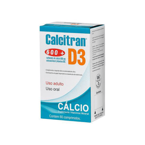 Imagem do produto Calcitran - D3 60 Comprimidos Revestidos