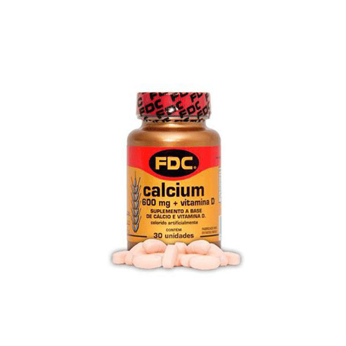 Calcium - 600Mg E Vitamina D Com 30 Comprimidos Fdc