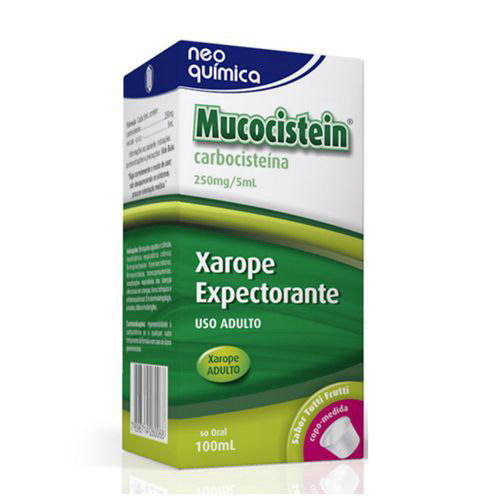 Imagem do produto Carbocisteína - Mucocistein Xarope Adulto Com 100 Ml