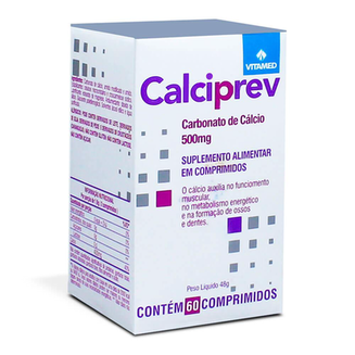 Imagem do produto Carbonato - De Cálcio Calciprev 500 Mg Com 60 Comprimidos