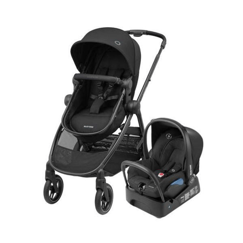 Imagem do produto Carrinho De Bebê Com Bebê Conforto Travel System Annó Trio Maxicosi Essential Black