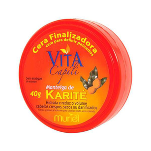 Imagem do produto Cera Finalizadora Capilar Vita Capili Manteiga De Karité Com 40G Multilaser