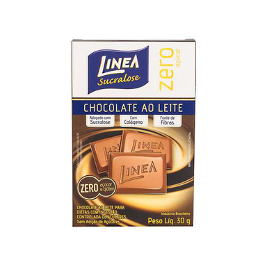Imagem do produto Chocolate Ao Leite Linea Zero Açucar - Com 30 Gramas
