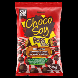 Imagem do produto Chocolate Choco Soy Pops Zero À Base De Soja Sem Açúcar Com 40G