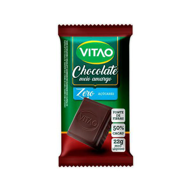 Imagem do produto Chocolate Vitao Meio Amargo Zero Açúcar 22G
