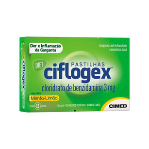 Imagem do produto Ciflogex - Menta-Limao Diet 12 Pastilhas