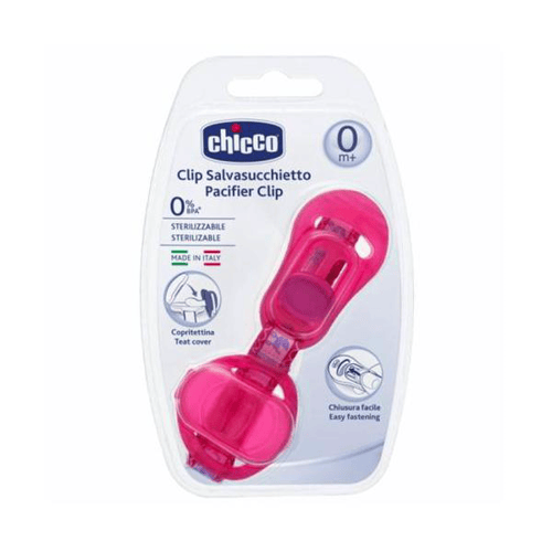 Imagem do produto Clip Para Chupeta Com Protetor Chicco Rosa