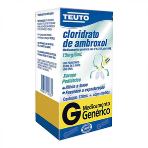 Imagem do produto Cloridrato De Ambroxol - Xarope Infantil 120Ml Teuto Genérico