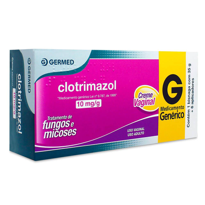 Imagem do produto Clotrimazol - 10 Mg Creme Vaginal 35 Gr G Germed Genérico