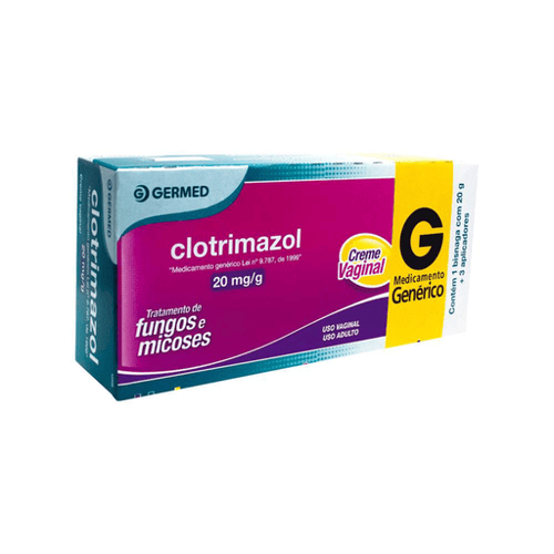 Imagem do produto Clotrimazol - Gmd Creme Vaginal 20G + 3 Aplicadores Germed Genérico
