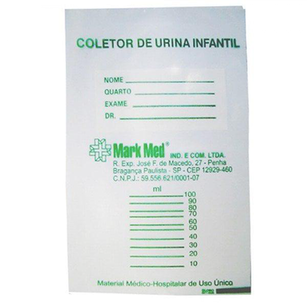 Imagem do produto Coletor De Urina Infantil Feminino Descartável Feminino Com 10 Unidades - Urina Infantil Unisex