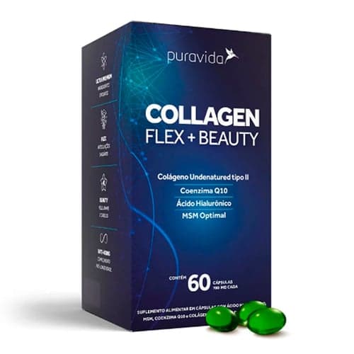 Imagem do produto Collagen Flex+ Beauty Puravida 60 Cápsulas