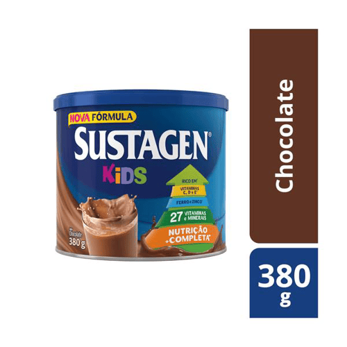 Imagem do produto Complemento Alimentar Infantil Sustagen Kids Sabor Chocolate 380G - Kids Chocolate 380G