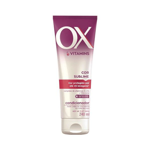 Imagem do produto Condicionador Ox Vitamins Cor Sublime 240Ml