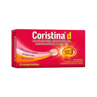 Imagem do produto Coristina D 8 Comprimidos Hypermarcas