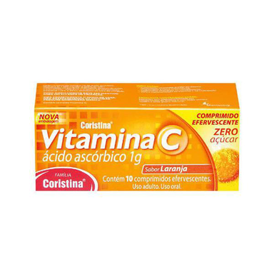 Imagem do produto Coristina - Vita C Efervescente 1G 10 Comprimidos