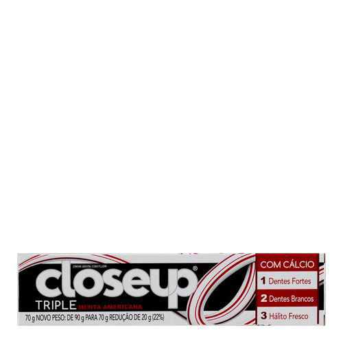Imagem do produto Creme - Dental Close Up Triple Menta Americana 90G
