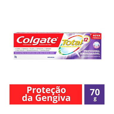 Imagem do produto Creme - Dental Colgate Total 12 Gengiva Saudavel 70 Gramas