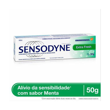 Imagem do produto Creme Dental Sensodyne Extra Fresh 50G - Sensodyne Fresh Mint 50G