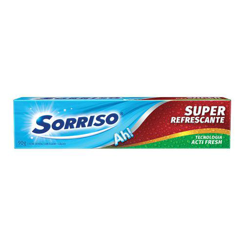 Imagem do produto Creme Dental Sorriso Super Refrescante 90Gr - Sorriso Super Refrescante 90G