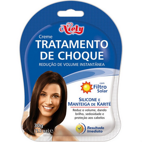 Imagem do produto Creme - Niely Gold Tratamento De Choque Sil E Mant De Karite30 Gramas