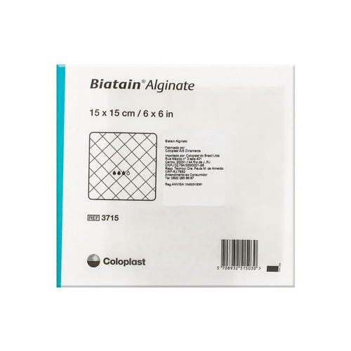 Imagem do produto Curativo Biatain Alginato 15Cm X 15Cm Com 1 Unidade