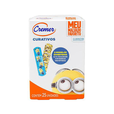 Imagem do produto Curativo Infantil Cremer Minions Flexível Com 25 Unidades