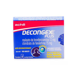 Imagem do produto Decongex Plus Com 4 Comprimidos