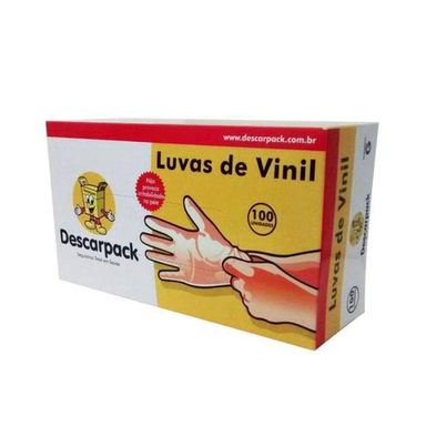 Imagem do produto Descarpack Luva De Vinil Com Talco Tamanho Para Com 100Un