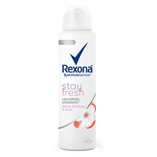 Imagem do produto Desodorante Aerosol Rexona Flores Brancas E Lichia Feminino 150Ml