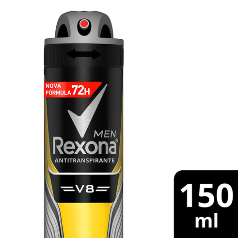 Imagem do produto Desodorante Antitranspirante Rexona Men V8 Aerosol Com 90G
