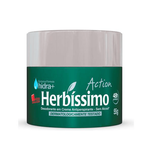 Imagem do produto Desodorante - Herbíssimo Action Creme Com 55 Gramas