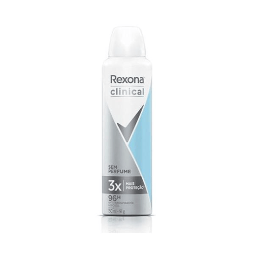 Desodorante Rexona Aero Clinical Antitranspirante Sem Perfume 150Ml