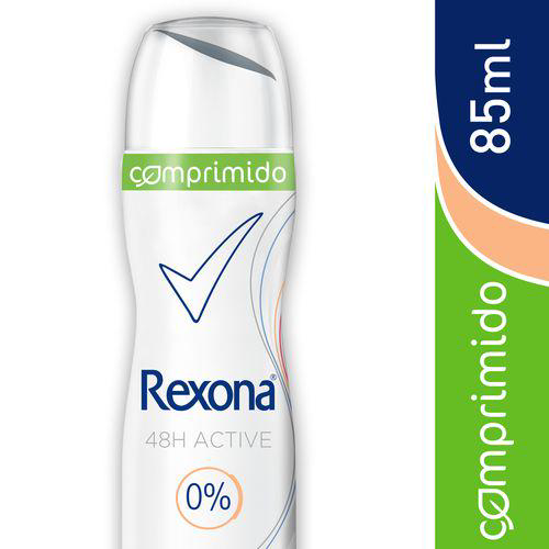 Imagem do produto Desodorante Rexona Comprimido Feminino Aerosol Sem Perfume 56G